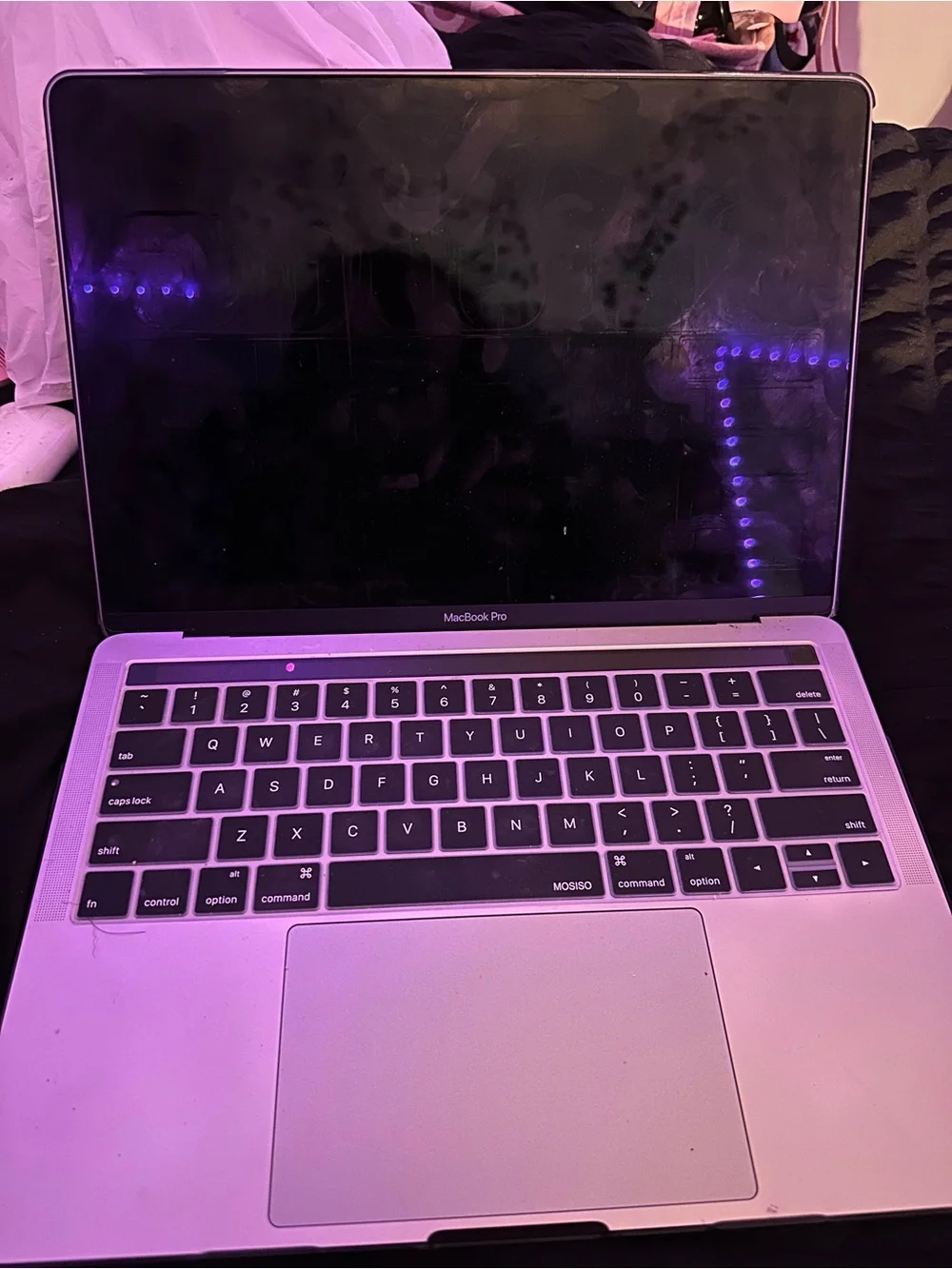 Apple MacBook Pro Laptop in Silver with Black Keyboard